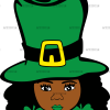 Afro Lucky Girl-1 DTF Transfer