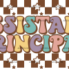 Assistant Principal Checkered  DTF Transfer