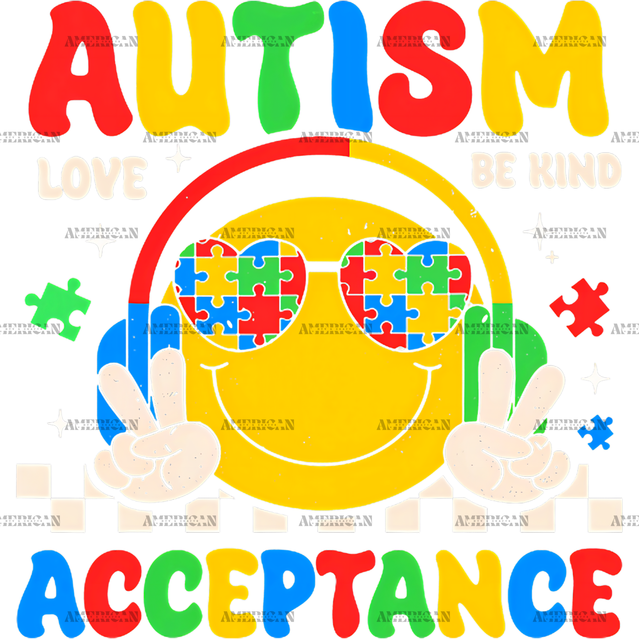 Autism Acceptance DTF Transfer