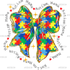 Autism Mama Bow DTF Transfer