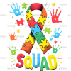 Autism Support Squard-1 DTF Transfer
