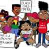 Black Lives Matter Cartoon DTF Transfer