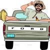 Bad Bunny Ford Truck Dtf Transfer