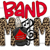 Band Mom Cheetah DTF Transfer