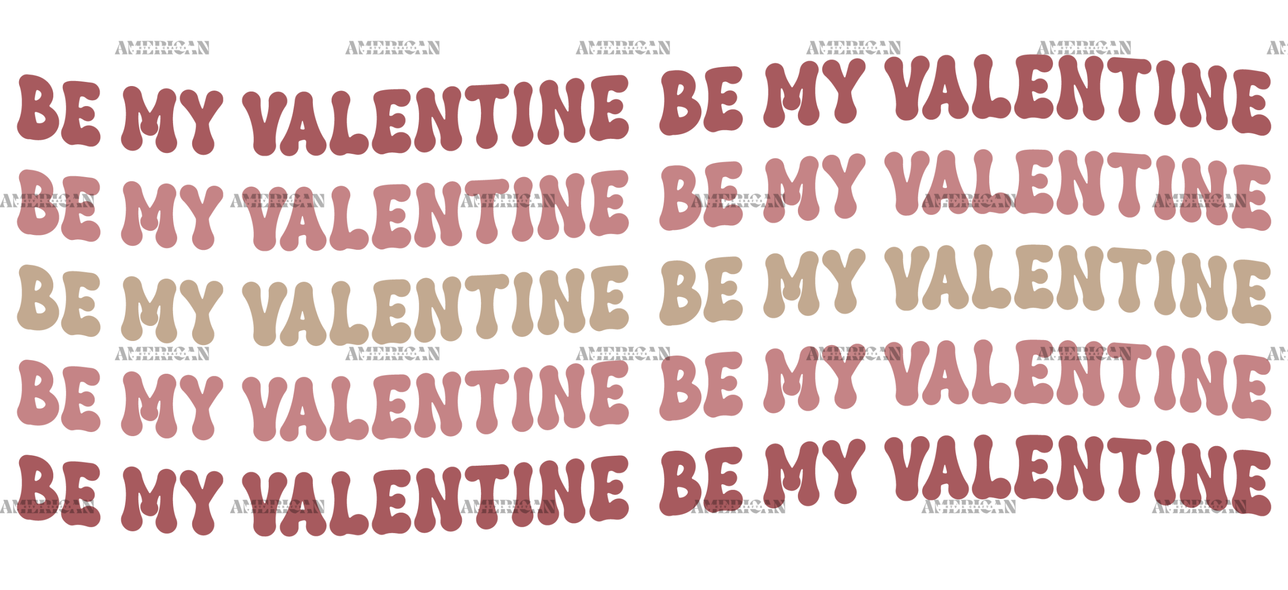 Be My Valentine-1 UV DTF Transfer