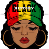 Black History Women Cap DTF Transfer