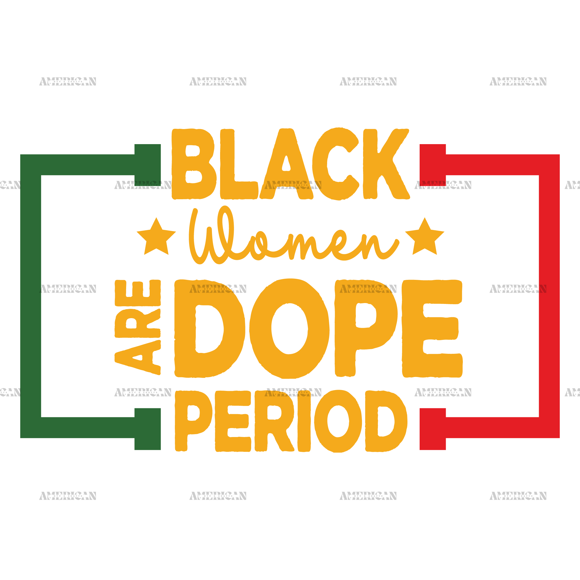 Black Women Are Dope Period DTF Transfer