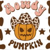 Brown Howdy Pumpkin UV DTF Transfer