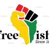 Freeish Since 1865 African Hand DTF Transfer
