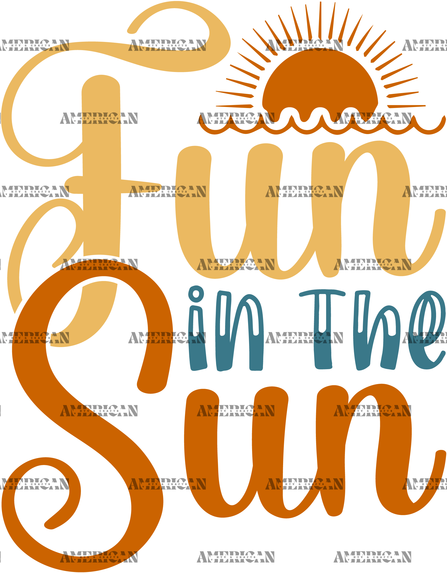 Fun In The Sun-1 DTF Transfer