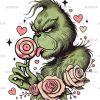 Grinch Sucker DTF Transfer