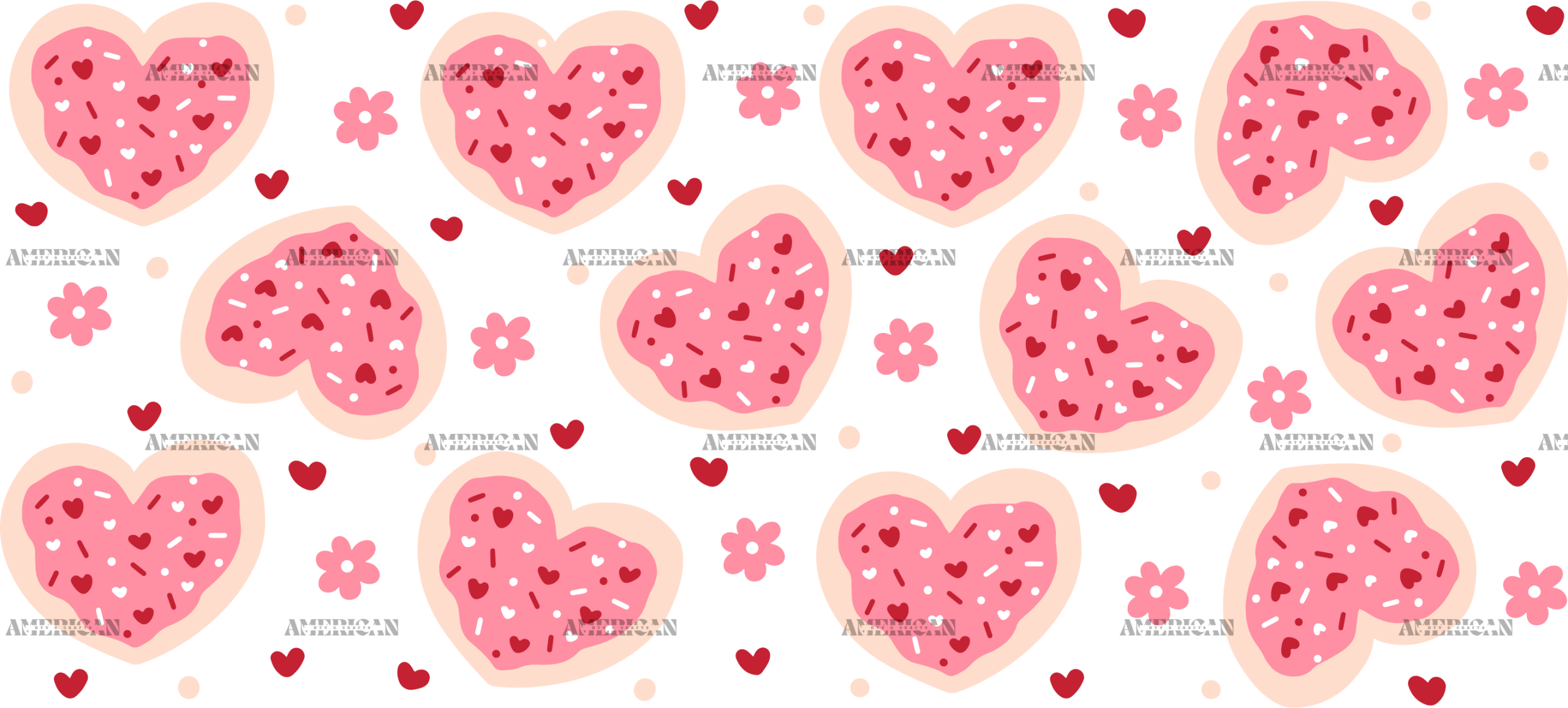 Heart Valentine-1 UV DTF Transfer