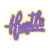Purple on Yellow