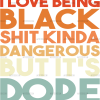 I Love Being Black DTF Transfer