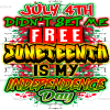 July 4th Didnt Set Me Free DTF Transfer