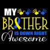 My Brother Is Down Right Awesome DTF Transfer