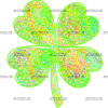 Neon Green Shamrock DTF Transfer