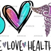Peace Love Healthcare UV DTF Transfer