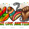 Peace Love Juneteenth-3 DTF Transfer