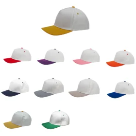 2- Tone Plain Canvas Caps