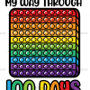 Poppin My Way Through 100 Days of School Block-2 DTF Transfer