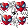 Spiderman Hearts UV DTF Transfer
