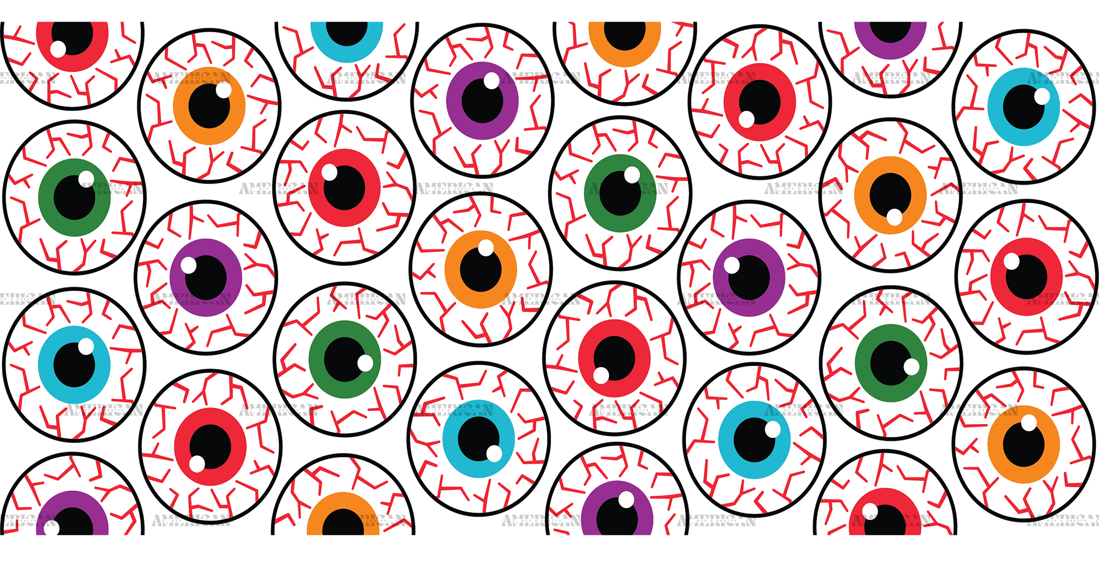 Spooky Eyes UV DTF Transfer