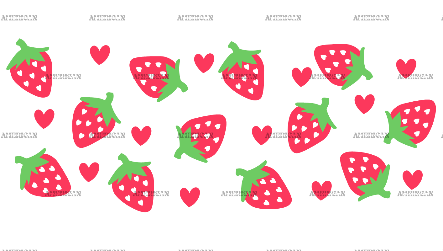 Strawberry-Valentine-1 UV DTF Transfer