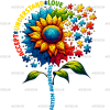 Sunflower Autism Awareness-2 DTF Transfer