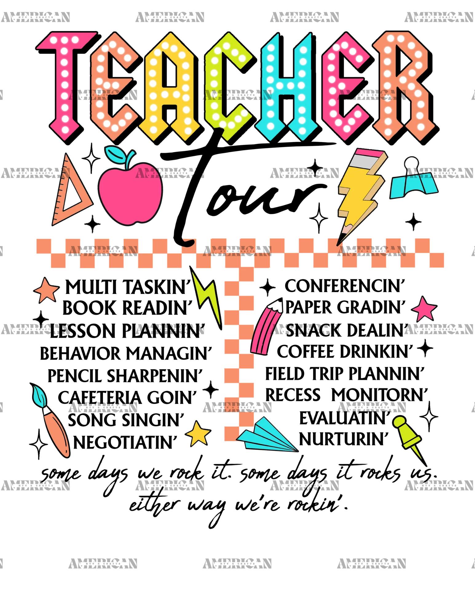 Teacher Tour-1 DTF Transfer