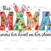 This Mama Wears Her Heart On Her Sleeve-Black DTF Transfer