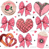 Valentine Bows-4 DTF Transfer