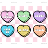 Valentine Candies DTF Transfer