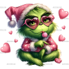 Valentine Grinch Baby DTF Transfer