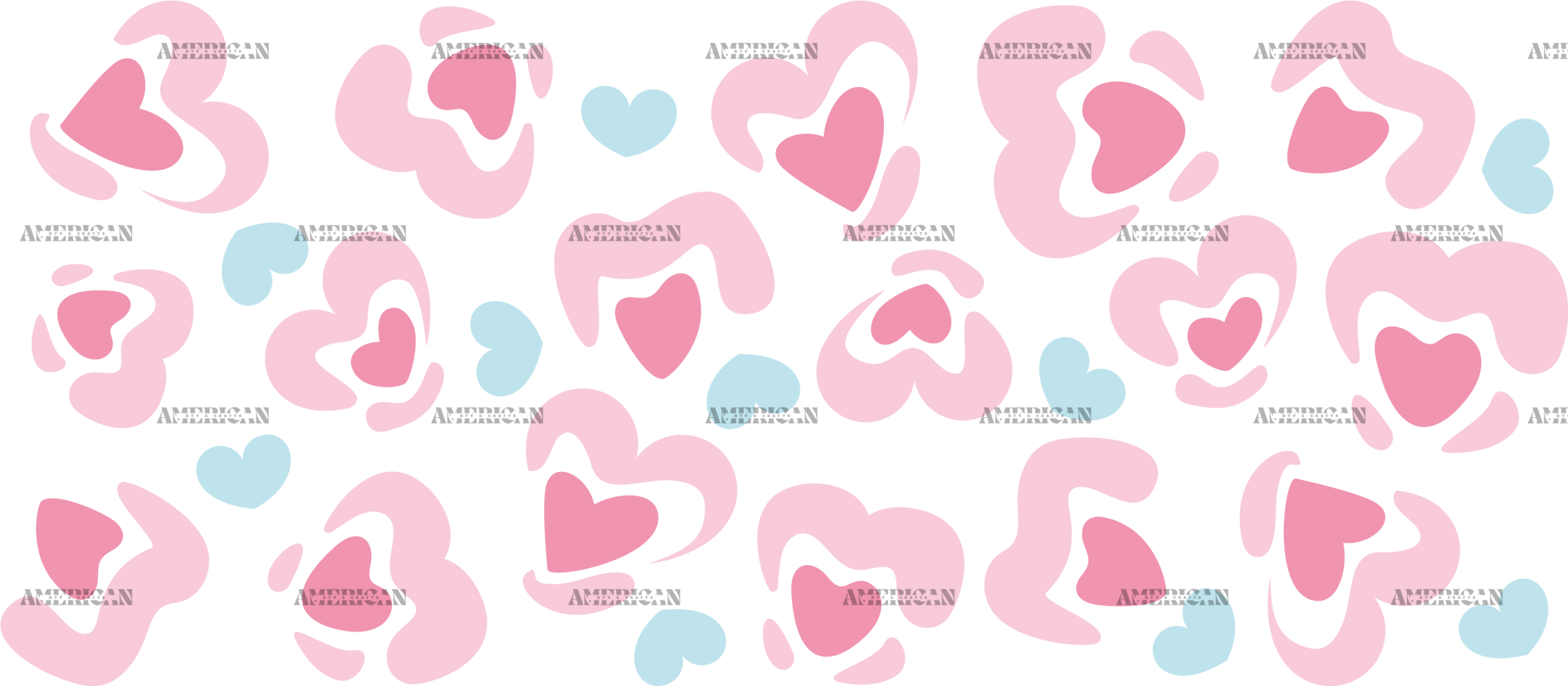 Valentines Day Hearts-1 UV DTF Transfer