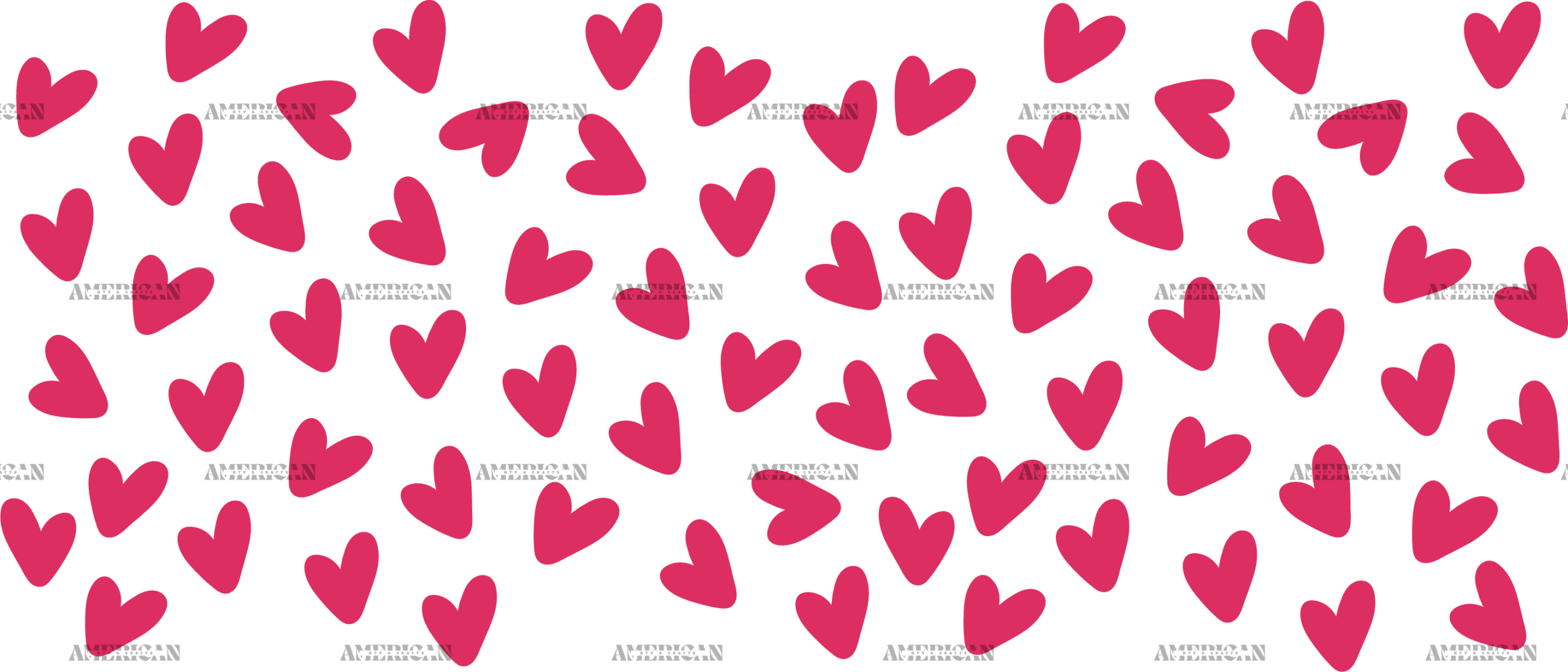 Valentines Day Hearts-16 UV DTF Transfer