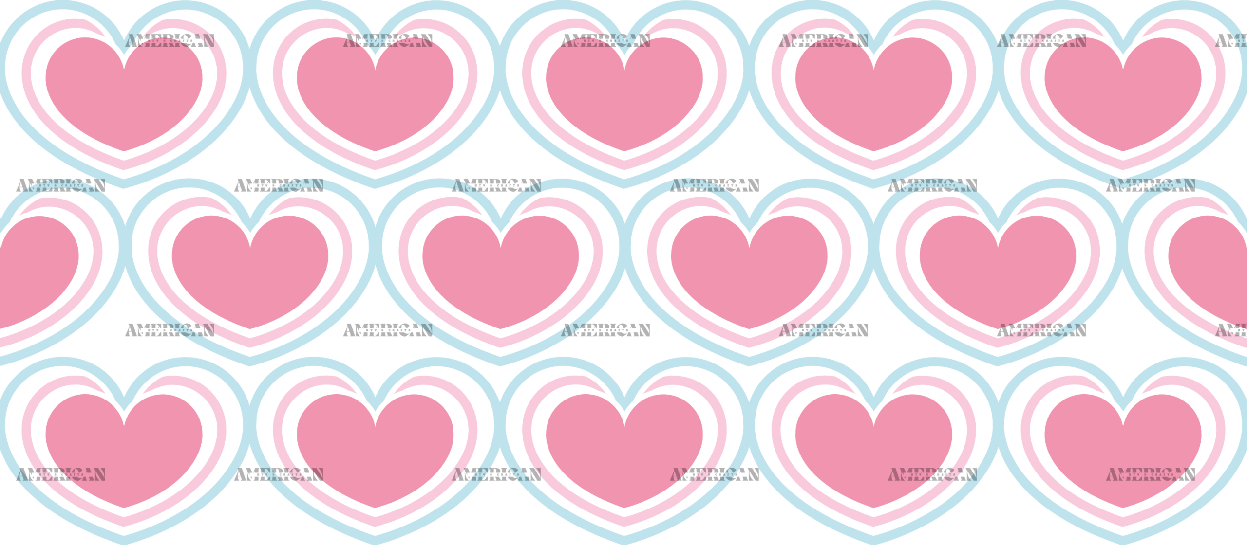 Valentines Day Hearts-3 UV DTF Transfer