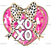 Xoxo Bow-3 DTF Transfer