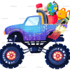 Back To School Truck DTF Transfer