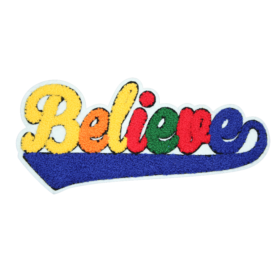 Alternative view of Believe Patch (Large/Chenille)
