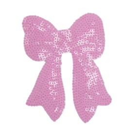 Pink Bow Patch (Small/Sequin)
