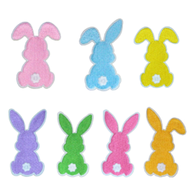Alternative view of Easter Bunny Patch (Small/ Embroidery)
