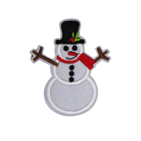 Alternative view of Snowman Patch (Small/Embroidery)