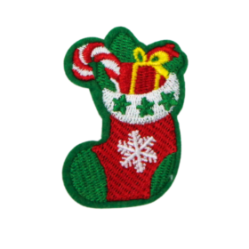 Alternative view of Christmas Stocking Patch (Small/Embroidery)