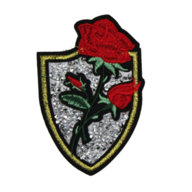 Alternative view of Crystal Rose Badge Patch (Small/Embroidery)