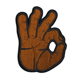 Alternative view of Hand Gestures Patch (Small/Embroidery)