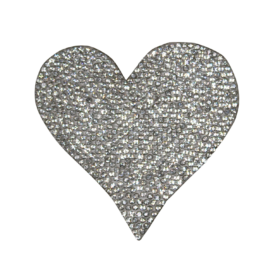 Alternative view of Heart Rhinestone Patch