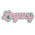 Light Pink on Green