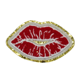 Alternative view of Lips Patch (Small/Chenille)