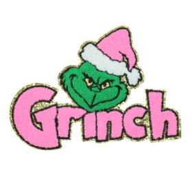 Alternative view of Grinch Patch (Large/Chenille)